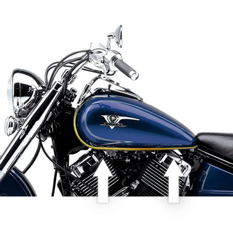 YAMAHA Gold Trim Kit - Gas Tank, Fenders, Windshield, Saddlebags 10 ft