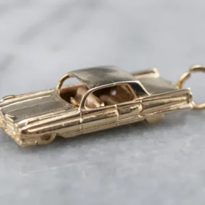 Vintage Cadillac Style Car Gouden Charm voor motoren zonder tussenkomst