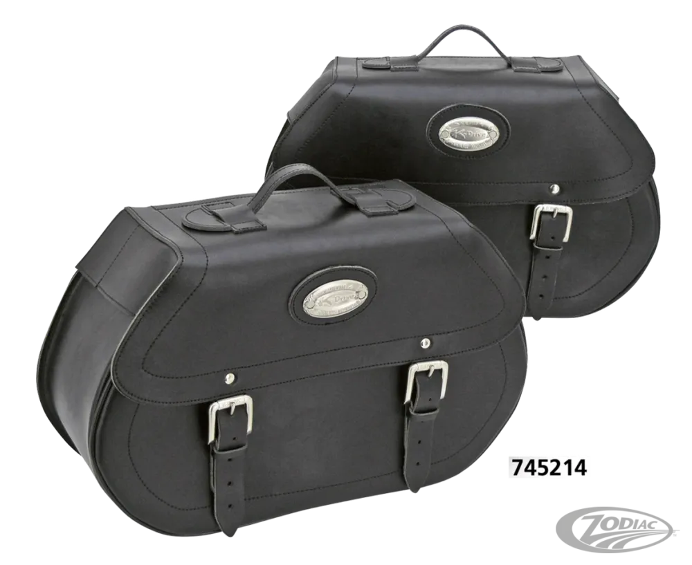K-Drive slant bags F*ST06-17 Leer Harley-Davidson