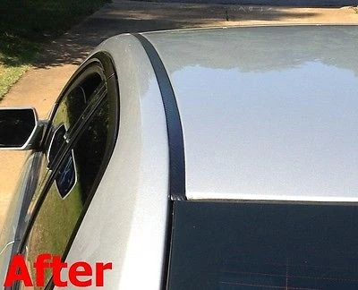 2013-2017 Toyota Avalon Black Grafiet Fiber Roof Top Trim Molding