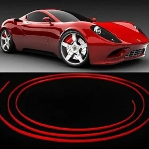 RED TRIM MOLDING STRIP 4mm INTERIOR EXTERIOR CAR STYLING AC VENT TRIM