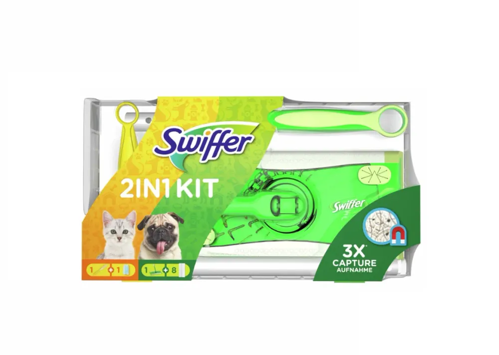 Opzuigende Swiffer Kit Floor Cleaner + Dry Floor Cloths And Duster + Refill Ideal Pets