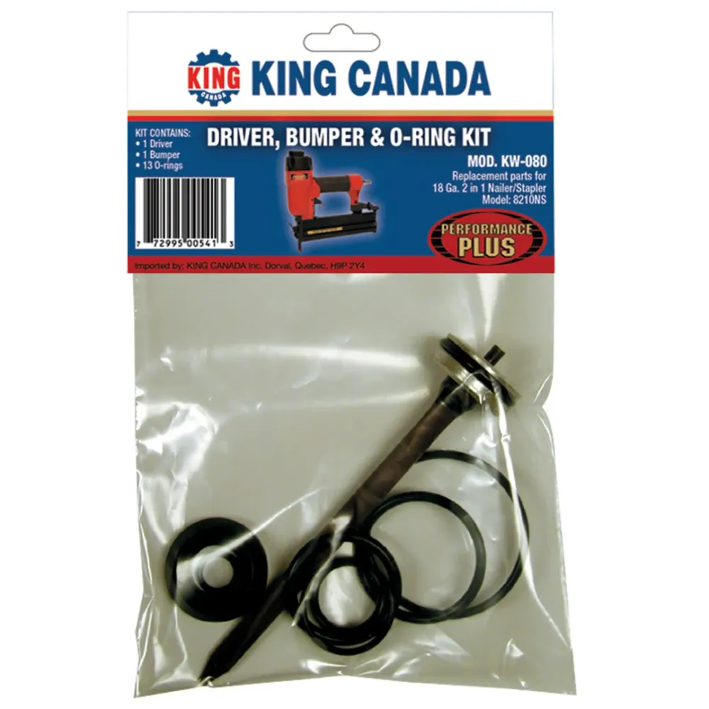 Performance Plus Driver & O-Ring Replacement Kit No. KW-080 8210NS