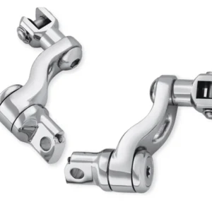 Chrome Adjustable Passenger Footpeg Mount Kit Harley-Davidson