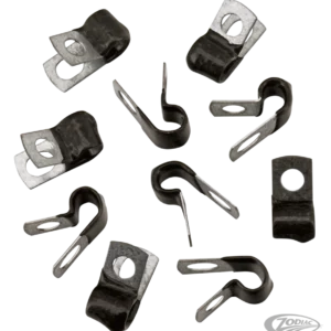10Pck Vinyl coated cable clamps 1/4" Harley-Davidson