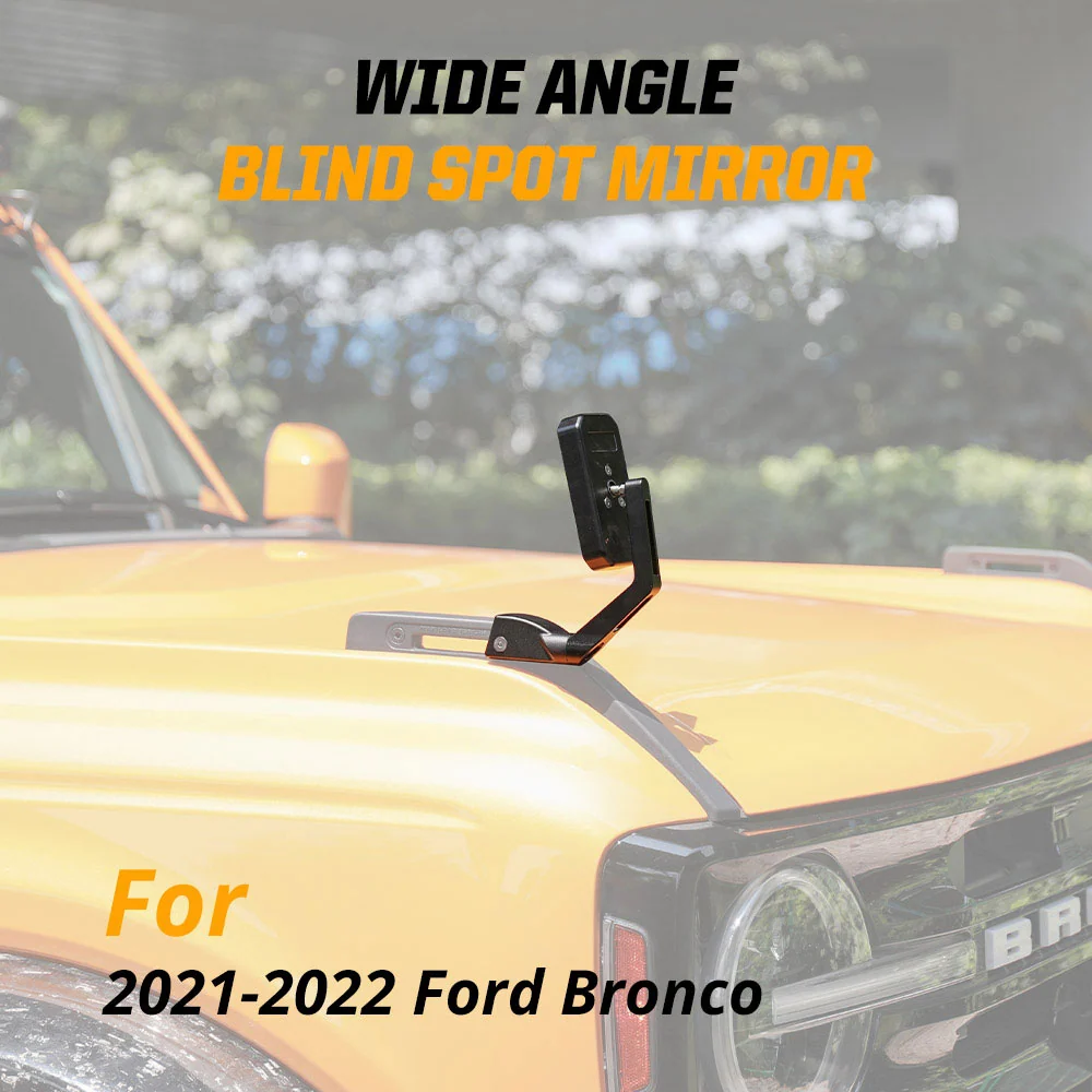 2021-2024 Ford Bronco Hood Mounted Rearview Blind Spot Mirror