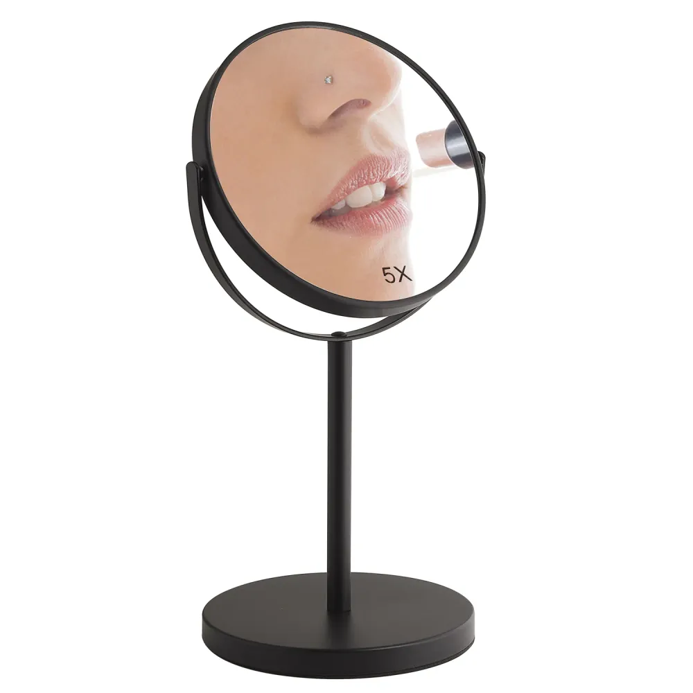 Anna double-sided magnifying mirror Gedy - Doffe Black