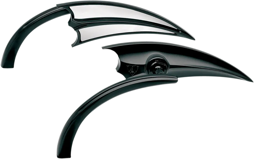 ARLEN NESS NESS MINI DIE-CAST MIRRORS MIRROR SCOOP BLK LT