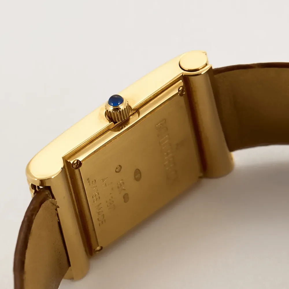 Boucheron - Reflection - Citroengeel gold watch rectangular case and quartz movement