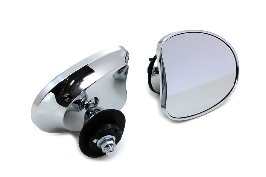 Chrome Tapered Fairing Mount Mirrors Harley-Davidson Touring 2014 And Later