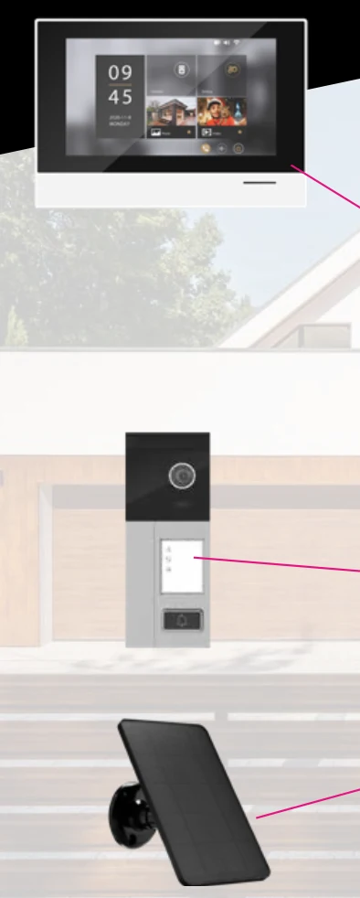 DiO wireless Wi-Fi videophone on battery solar panel