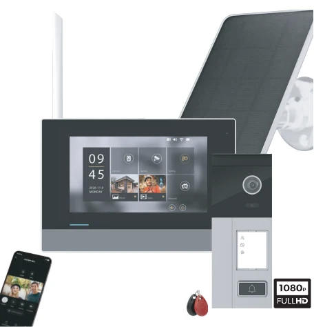 DiO wireless Wi-Fi videophone on battery solar panel