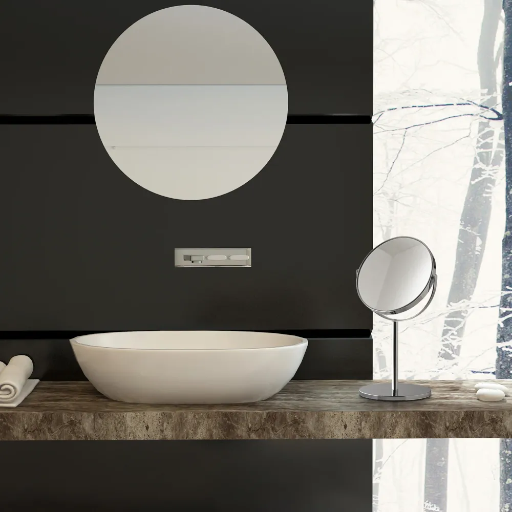 Double-sided magnifying mirror Anna Gedy - Chroom