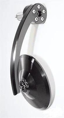 Espejo Retrovisor Para Manillar Montana Evo, Anodizado, Color Negro