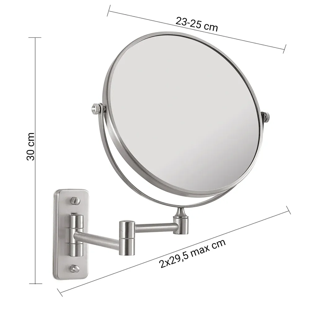 Gaia magnifying double-sided mirror Gedy - Zachtglans
