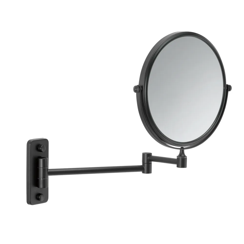 Gaia magnifying mirror Gedy Stainless Staalsoort - Matte Black
