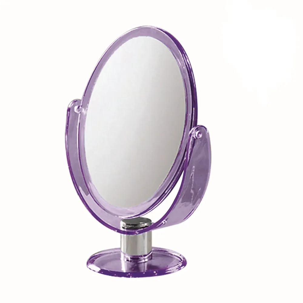Gedy oval double-sided magnifying mirror - Lilac