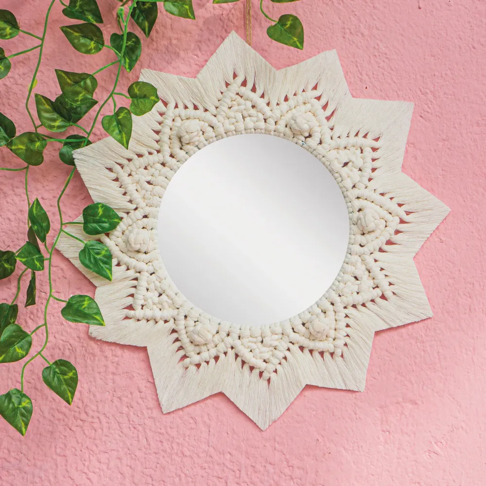 How to make macramé mirror - DIY Kit