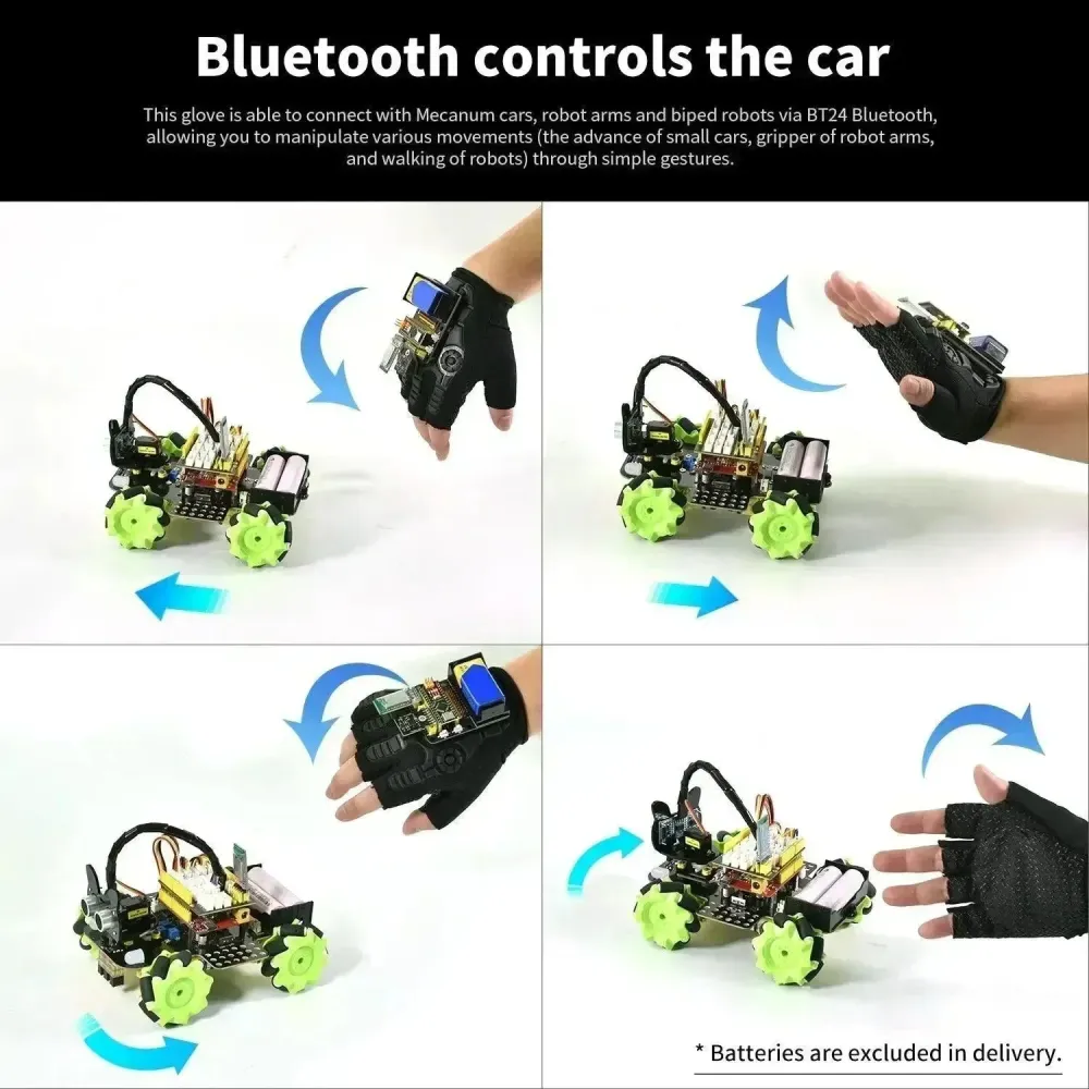 KeyeStudio Motion Sensing Glove Gesture Nano Control Zelflerend Car