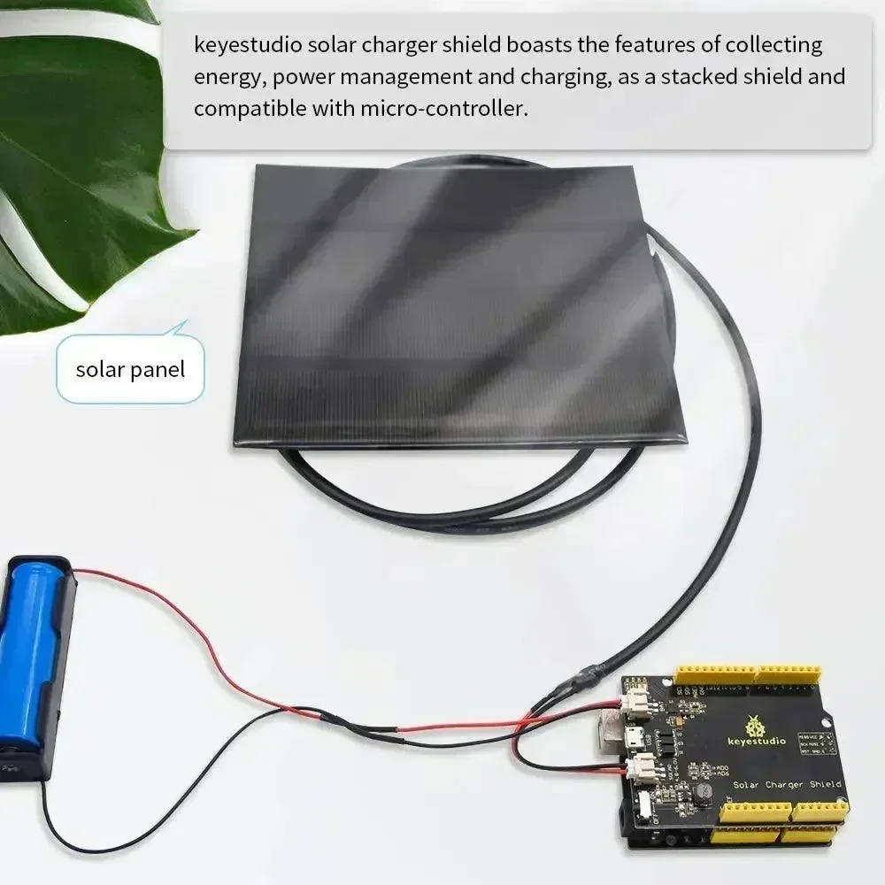 KeyeStudio Solar Charger Shield Arduino Solar Panel Solar Cell