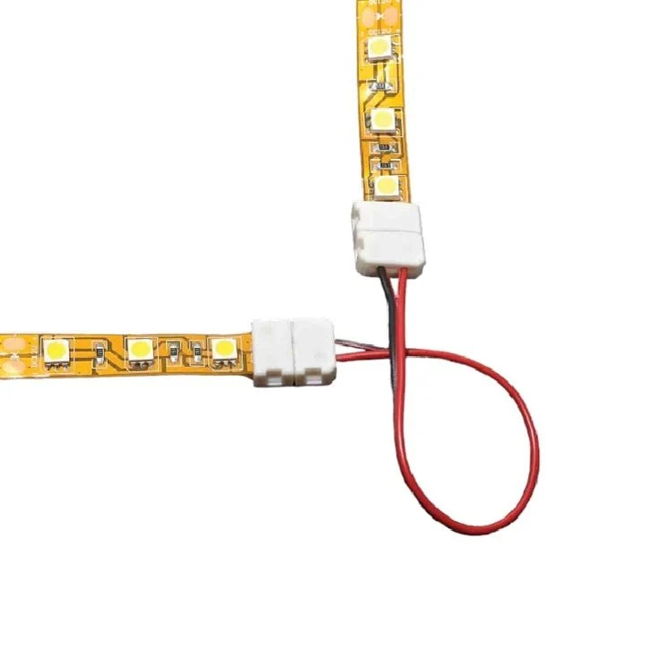 LED Strip-to-Strip Connector 5 inch Leads Between Clips