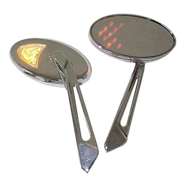 Led Turnsignal Mirror Set Harley-Davidson