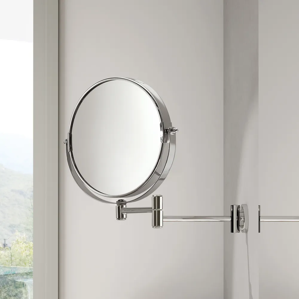Michel 3X Magnifying Mirror AISI 304 Stainless Steel - Verchroomd Plated