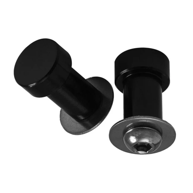 Motone Mirror Delete Plugs, 1" H/B. Koolzwart