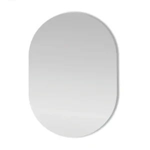 Oval hoogglans edge mirror 85x60 LED lights model Amedeo Gedy
