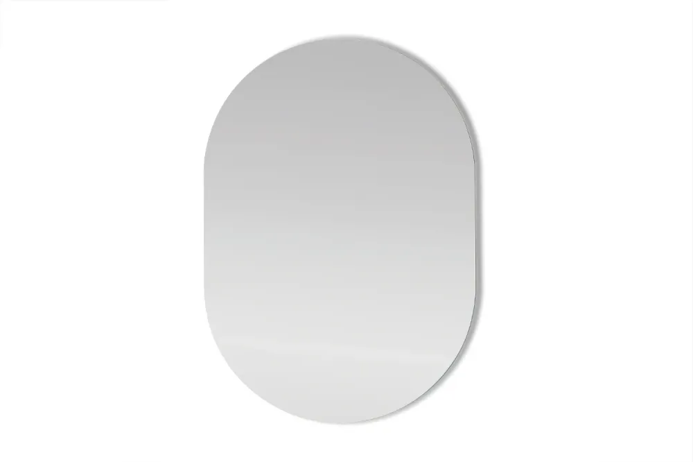 Oval hoogglans edge mirror 85x60 LED lights model Amedeo Gedy
