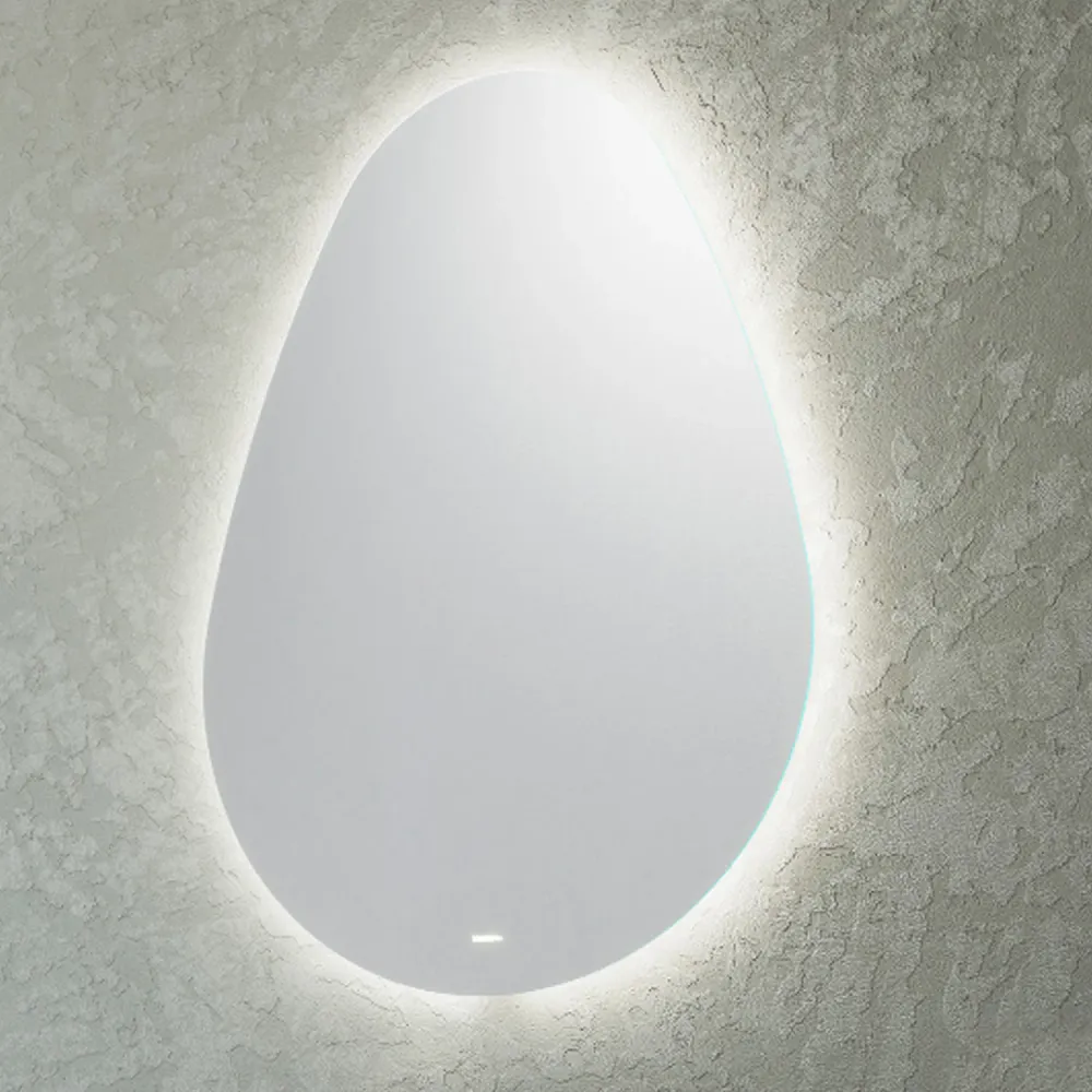 Oval mirror Vanitas line integrated LED 61x83 cm