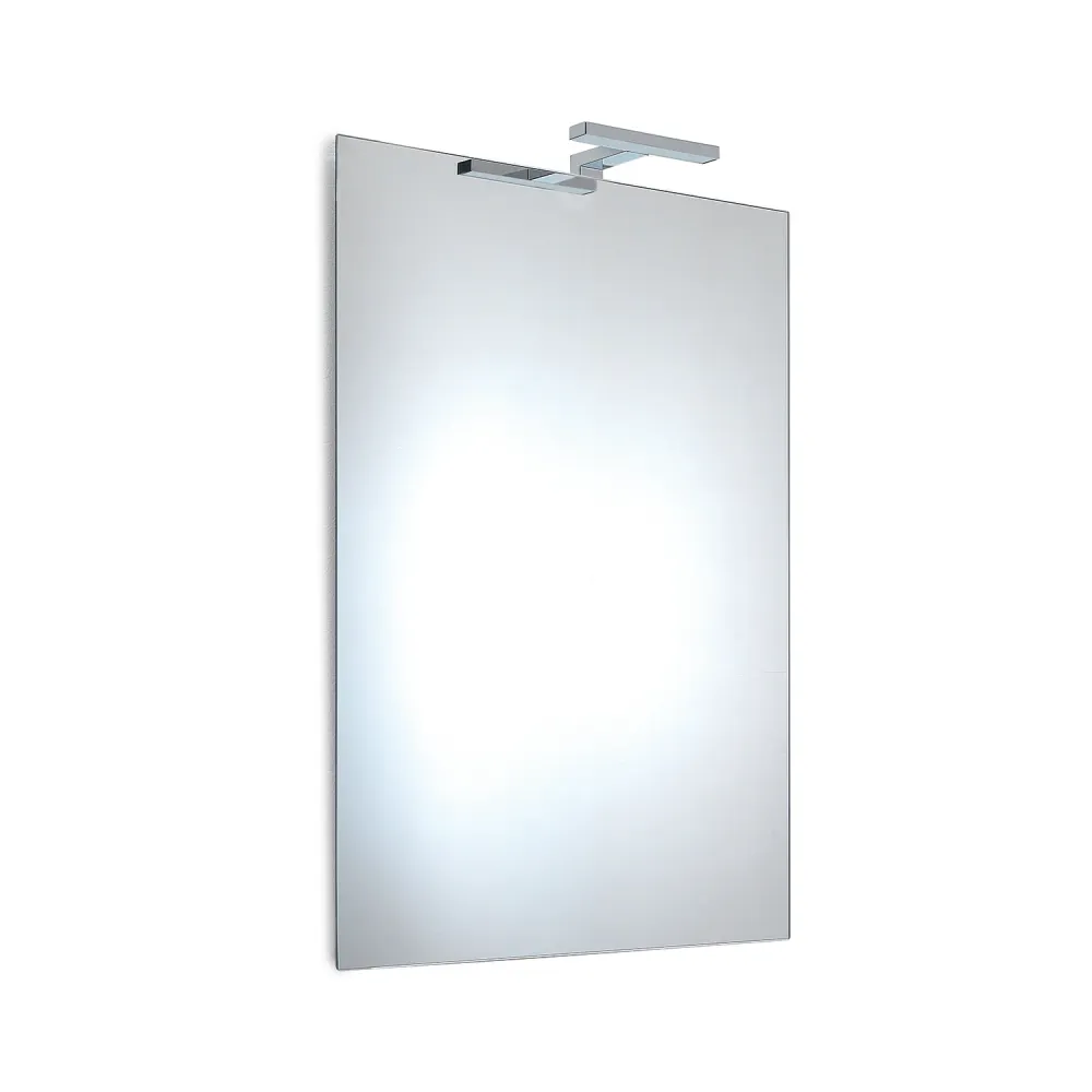 Polished edge mirror 60x80 Gedy William model included LED lamp