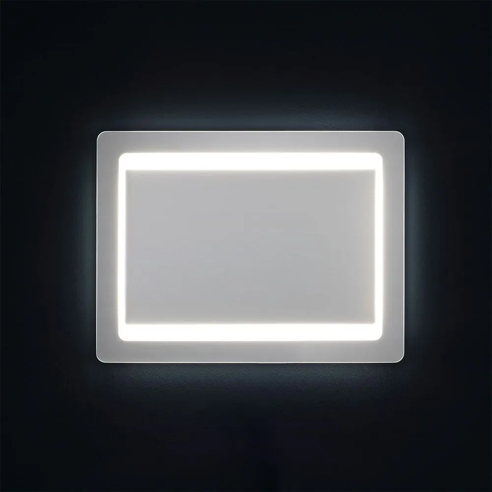 Rectangular mirror 80x60 cm Cubi&Co omdraaibaar integrated LED