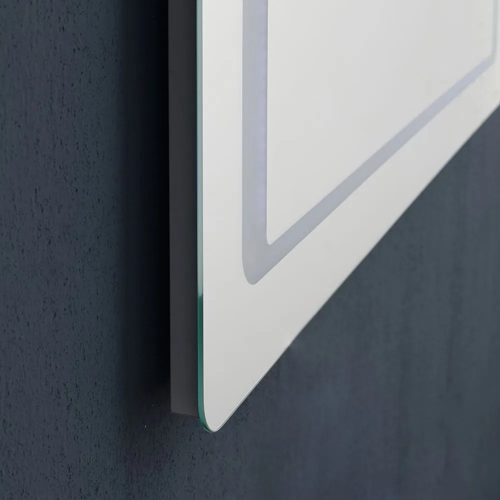 Rectangular mirror 80x60 cm Cubi&Co tweezijdig integrated LED