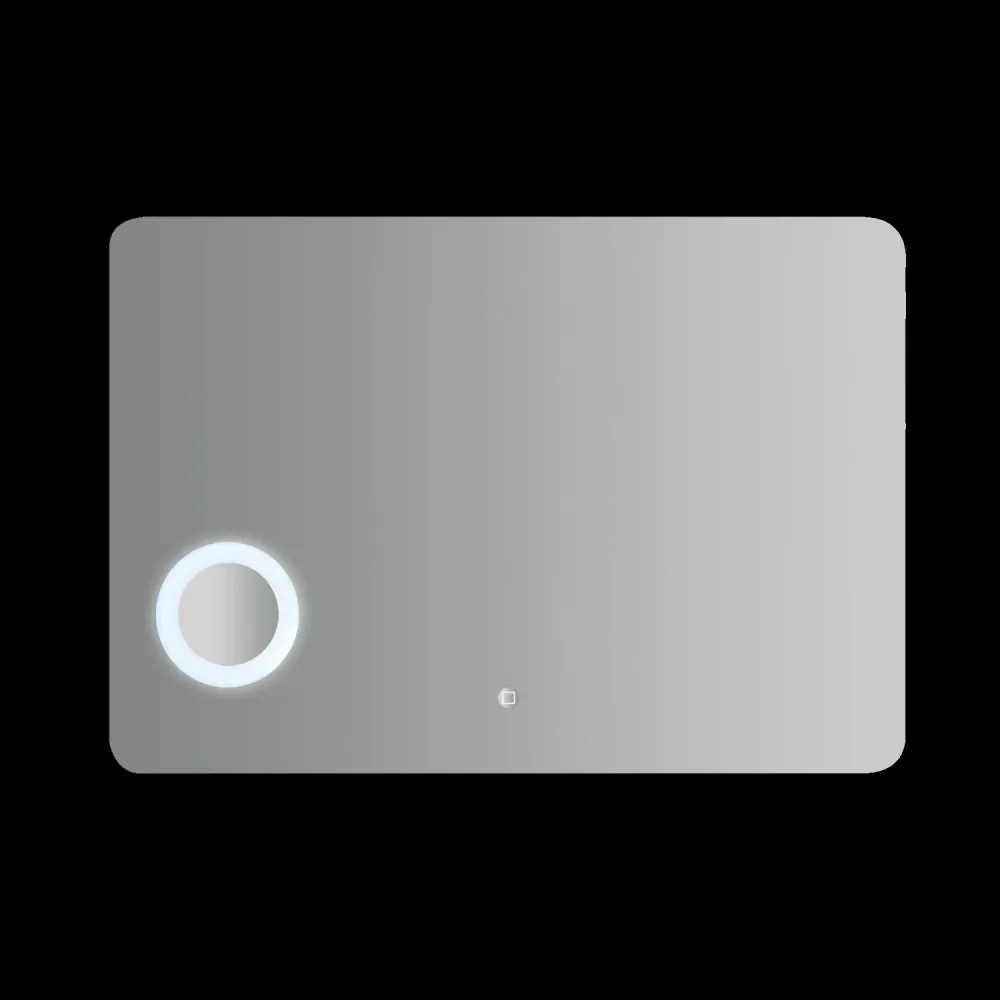 Rectangular mirror integrated LED touch switch 100x70h cm