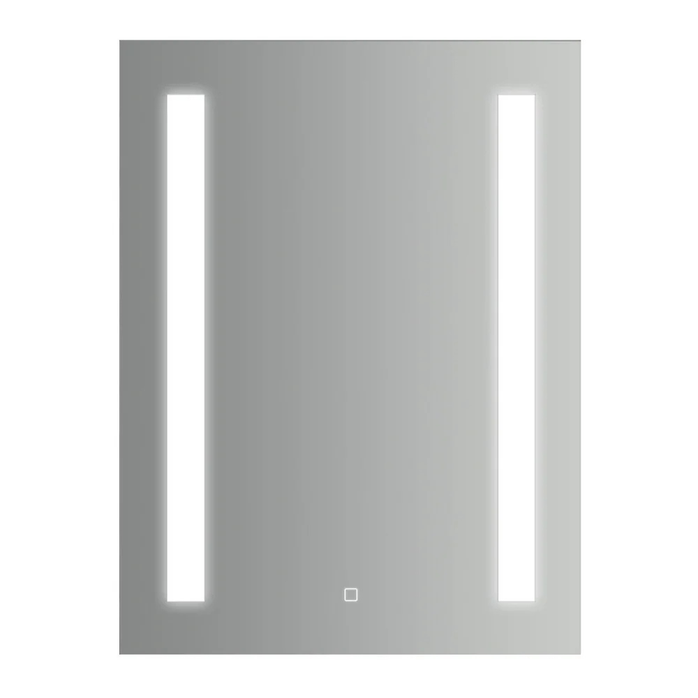 Rectangular mirror tweevoudig side LED strip touch switch 60x80h cm