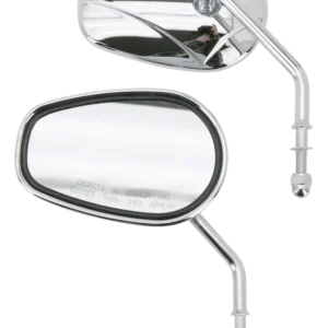 Retrovisor Cromado Con Logotipo De Diamante Para Harley Davidson