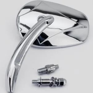 Retrovisor Cromado Con Logotipo De Diamante Para Harley Davidson