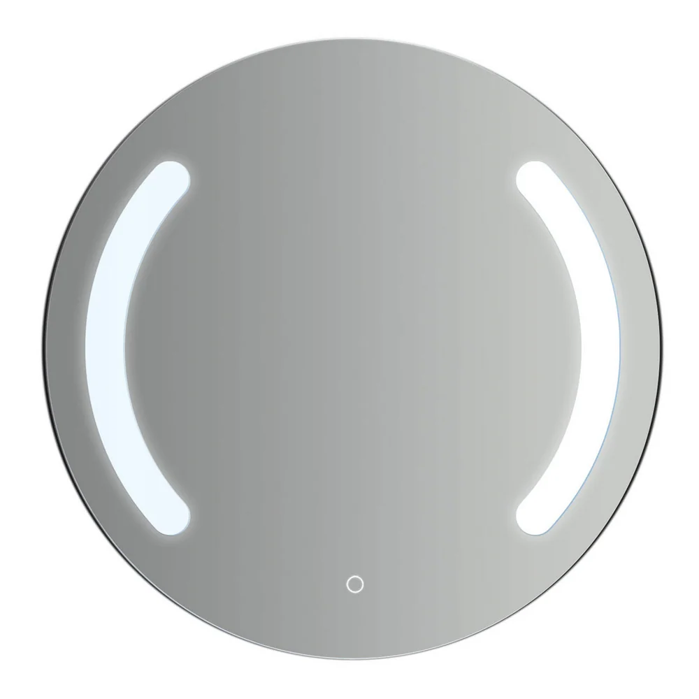 Round mirror dubbel integrated side LED strip touch activation diameter 60 cm