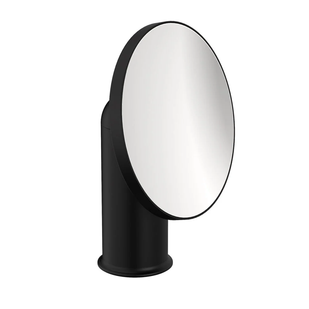Tabletop magnifying mirror steel from 'Geyser' collection Cosmic - Satin black