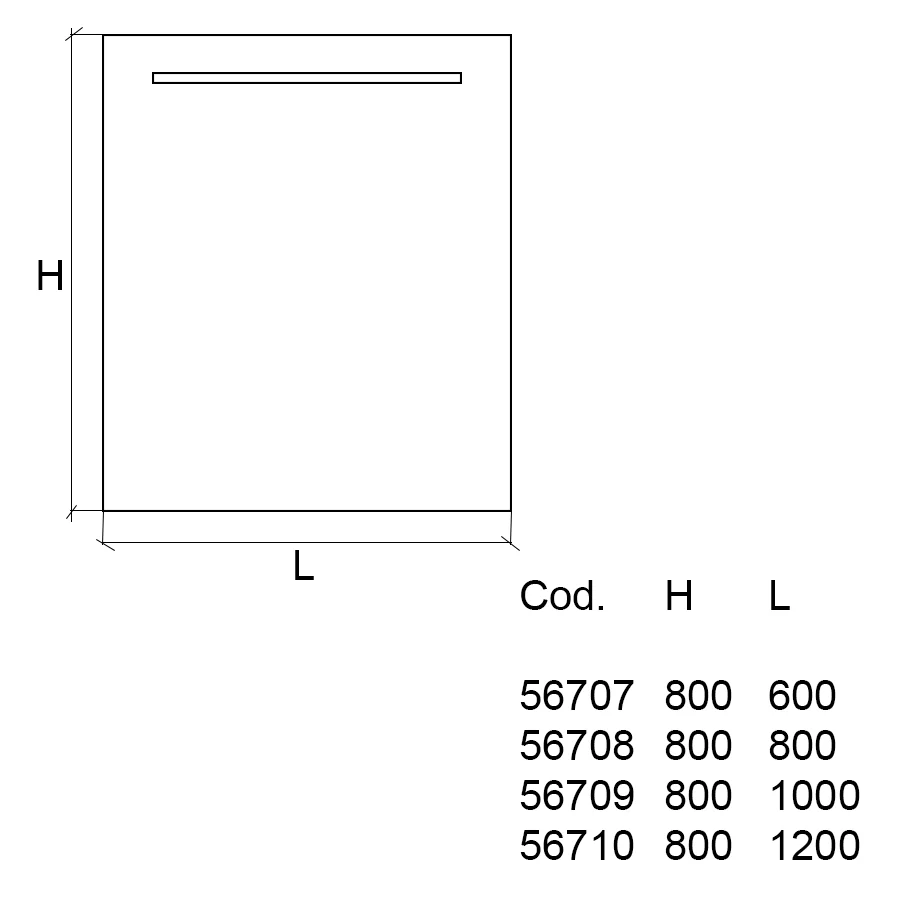 Ultrathin rectangular mirror 80x80 integrated LED light Lineabeta Speci collection - Wisselbaar