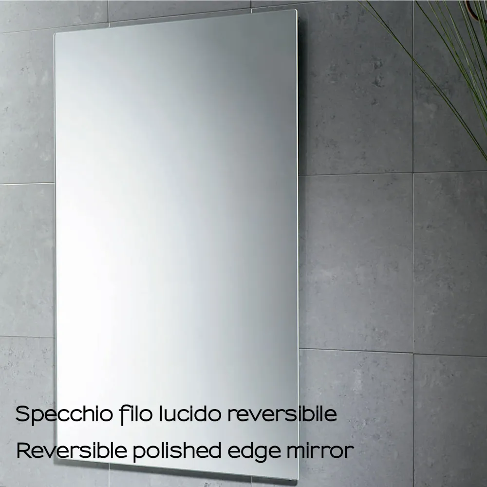 William mirror glansrijk edge 50 x 80 cm Reversible - Gedy