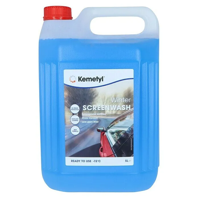 Kemetyl Ruitenwisservloeistof Antivries Kant&Klaar - 5 l