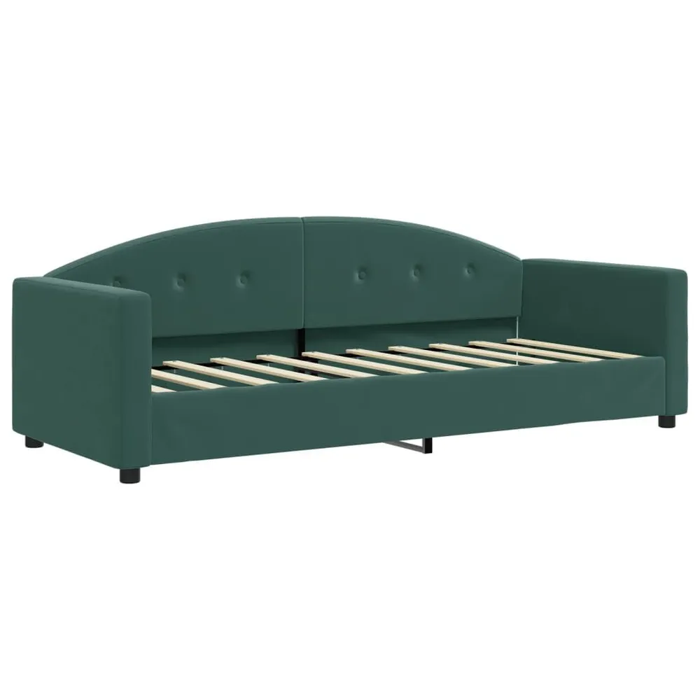 Camper Keukenkast Slaapbank 80x200 cm fluweel donkergroen