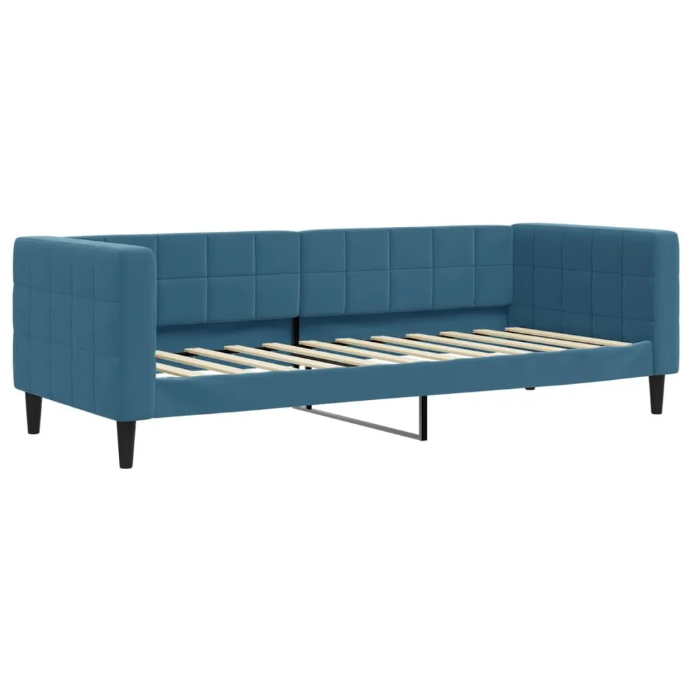 Camper Tafelpoort Slaapbank 80x200 cm fluweel blauw