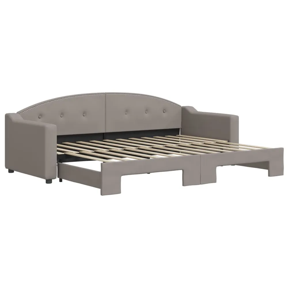 Camper Traploper Slaapbank met onderschuifbed 80x200 cm stof taupe