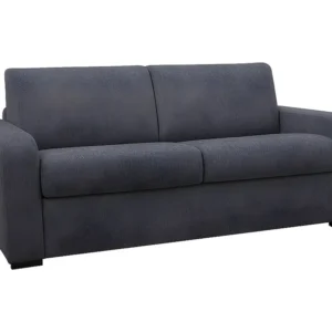 Caravan Opbergnet Express-slaapbank van antracietgrijze stof, bed met latten 140 cm, dikte 14 cm BEVIS