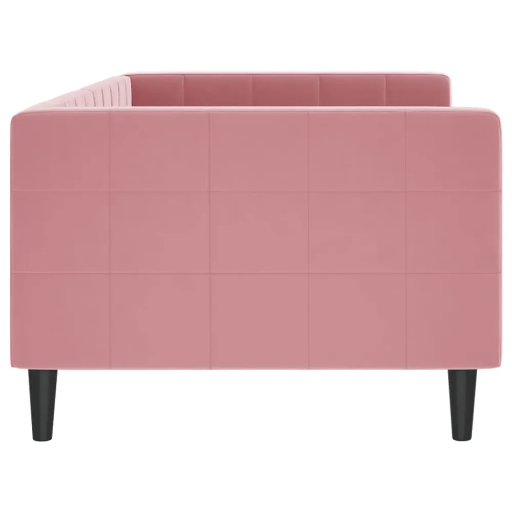 Caravan Opbergnet Slaapbank 90x200 cm fluweel roze
