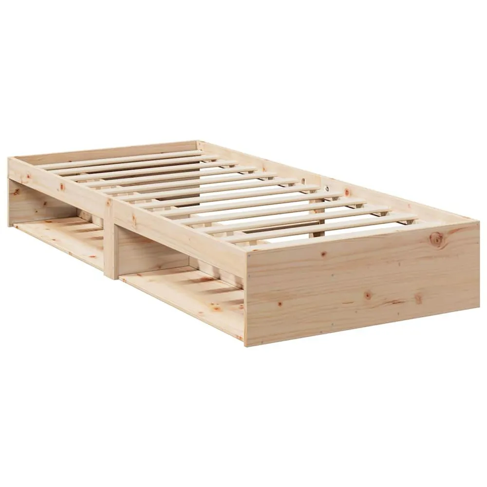 Caravan Opbergnet Slaapbank met matras 80x200 cm massief grenenhout