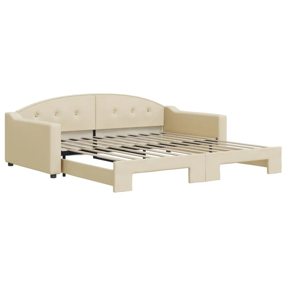 Caravan Opbergnet Slaapbank met onderschuifbed 100x200 cm stof crèmekleurig